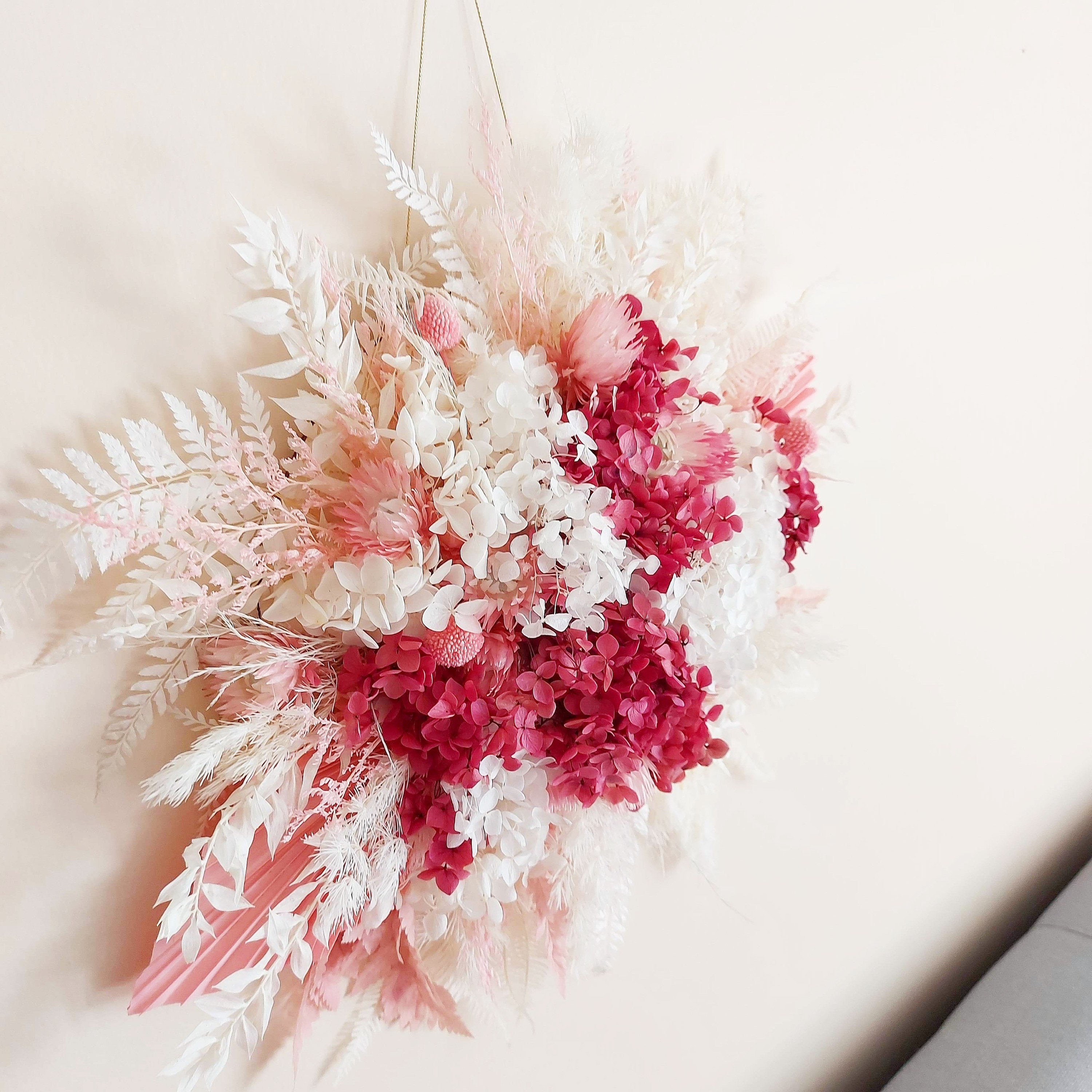 Dried Flower Wall Hanging Floral Wall Arrangements Boho Etsy