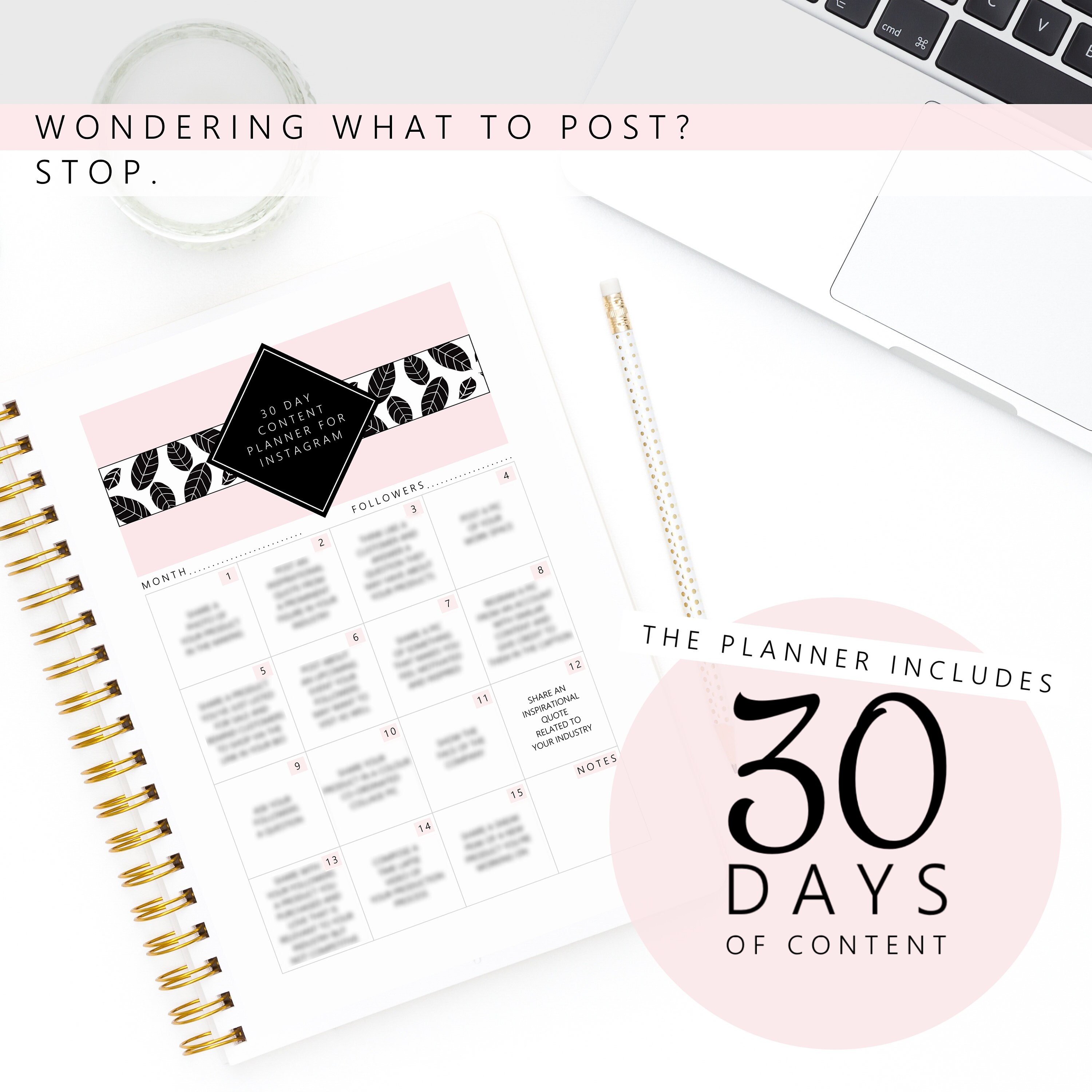 Printable Instagram Planner For Handmade Business Social | Etsy