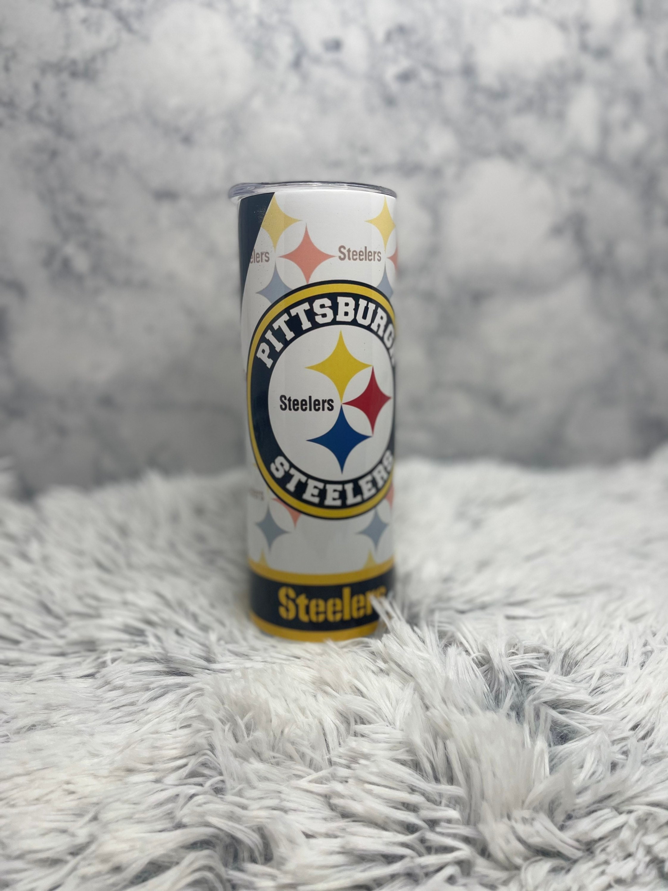 Steelers Tumbler, Pittsburg Steelers Tumbler, Birthday Gift for Men, Gift  For Husband, NFL Travel Tumbler, NFL Steelers Cup, Gift For Dad