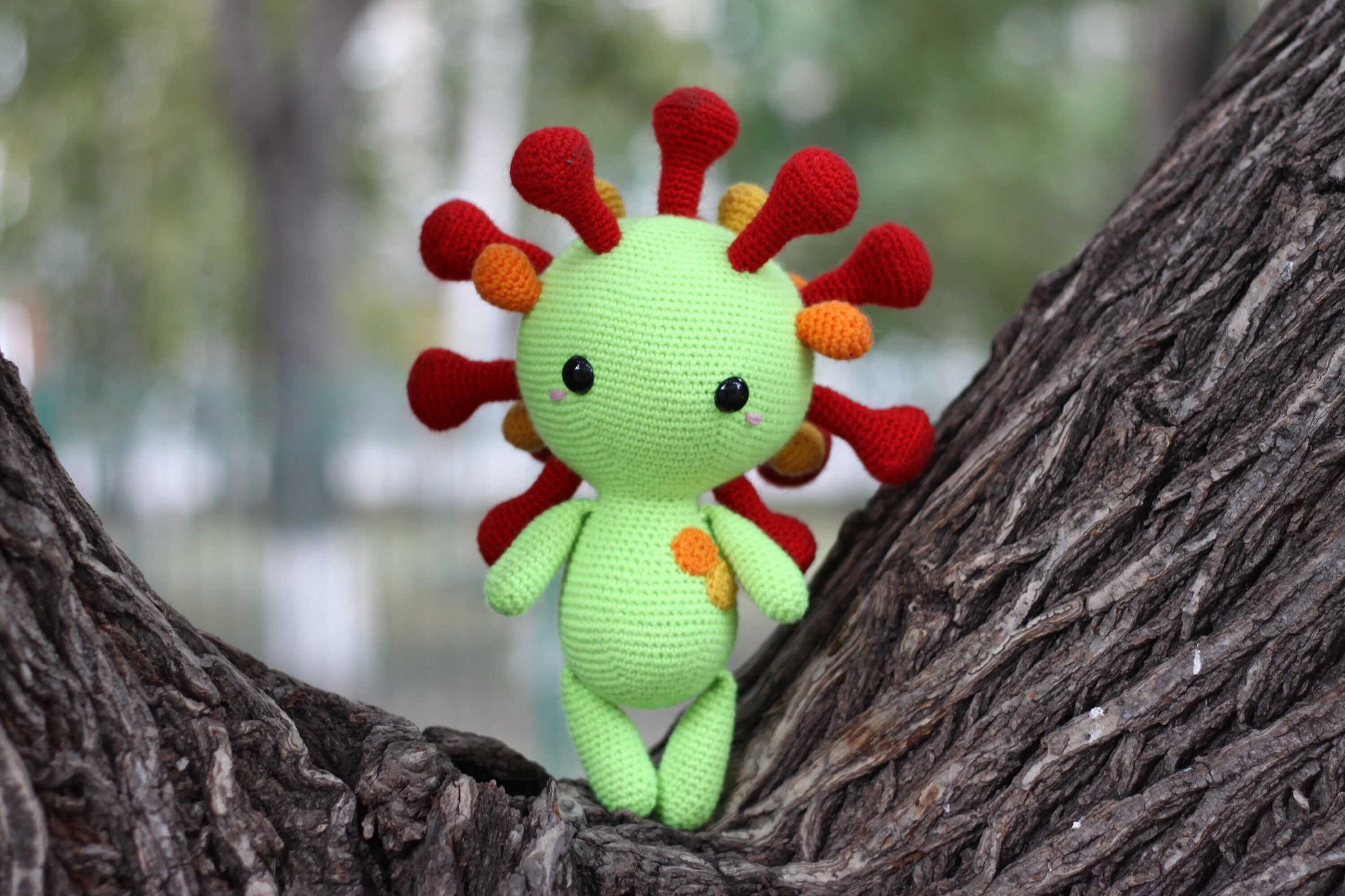 10 Crochet virus Crochet virus Stuffed toy virus toy Etsy