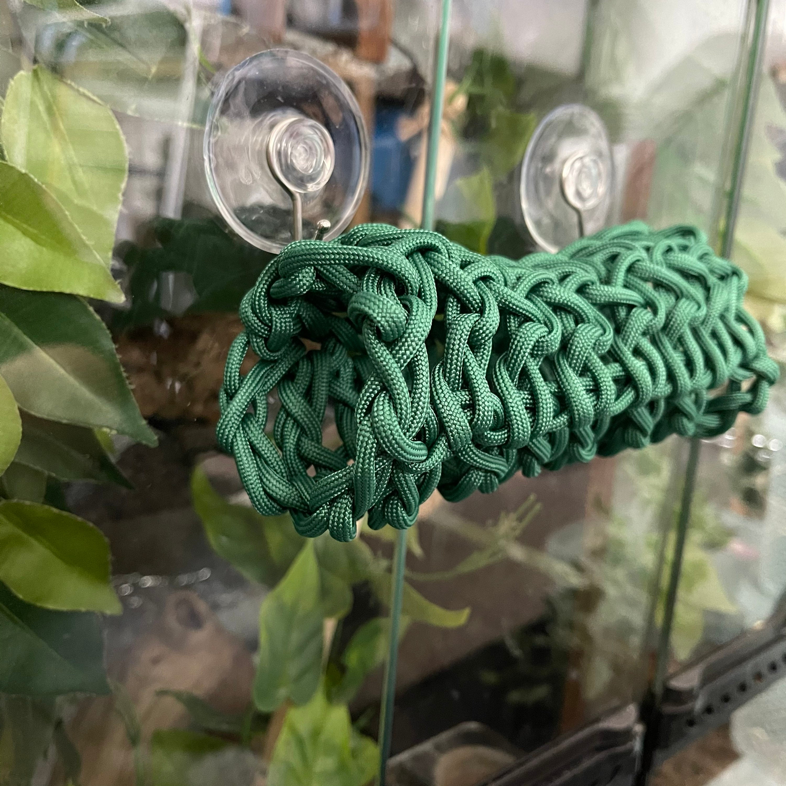 Paracord reptile log tunnel / climbing rope bridge with Etsy