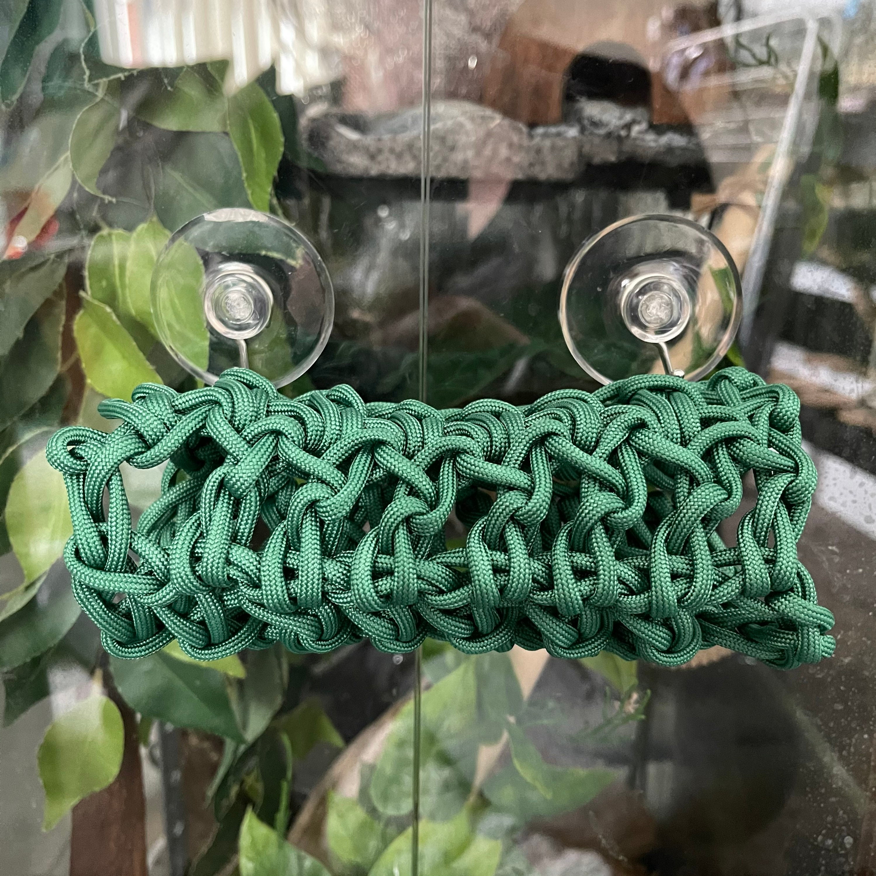 Paracord reptile log tunnel / climbing rope bridge with Etsy