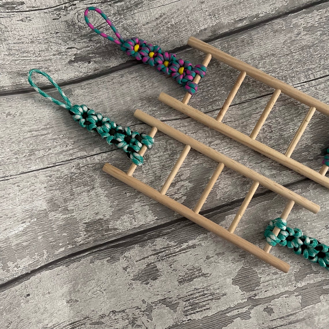 Flower design wooden reptile ladder bridge Small / climbing Etsy