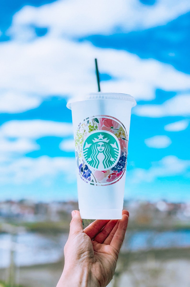 Floral Starbucks Venti Cold Cup