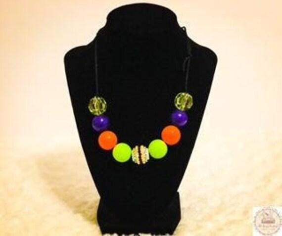 Adjustable Halloween Bubblegum Necklace Toddler Necklace Chunky Bead Necklace Girl Bead Necklace Baby Chunky Necklace Toddler Jewelry Etsy Israel