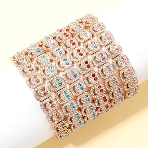 Bracciale elastico dorato con faccina sorridente