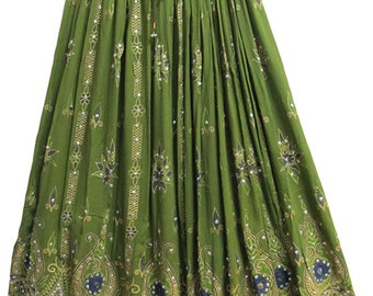 flared skirt indian