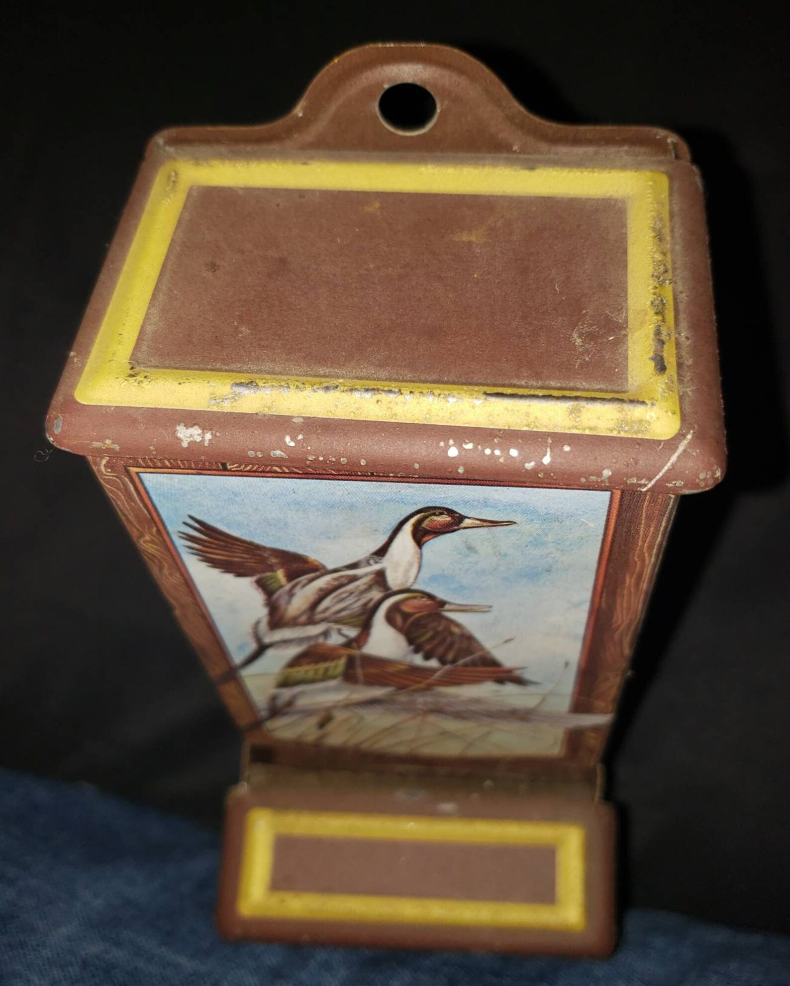 Vintage Jasco Match Holder w/ Ducks & Woodgrain Etsy