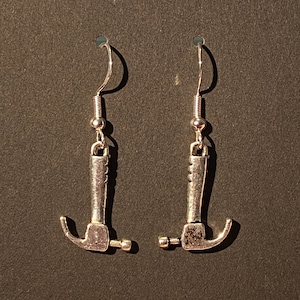 Mini Metal Hammer Earrings