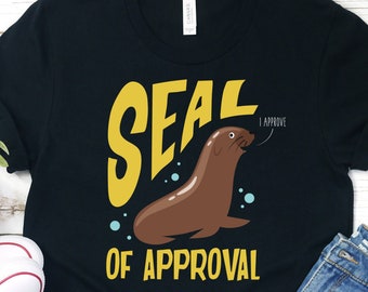 T-shirt Sceau d'approbation, T-shirt drôle pour amoureux des phoques