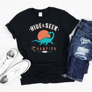 Hide and Seek Lochness Monster Shirt,  Loch Ness Monster T-Shirt