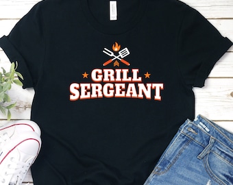 Grill Sergeant Dad T-shirt