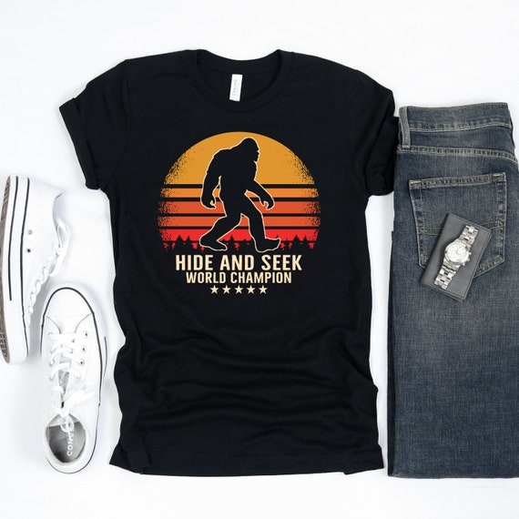 bigfoot t shirt hide and seek