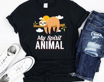 Sloth is My Spirit Animal T-Shirt, Sloth Lover Shirt