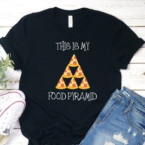 Pizza Pyramid Shirt, Food Pyramid Shirt, Pizza Shirt, Funny Pizza Lover Gift