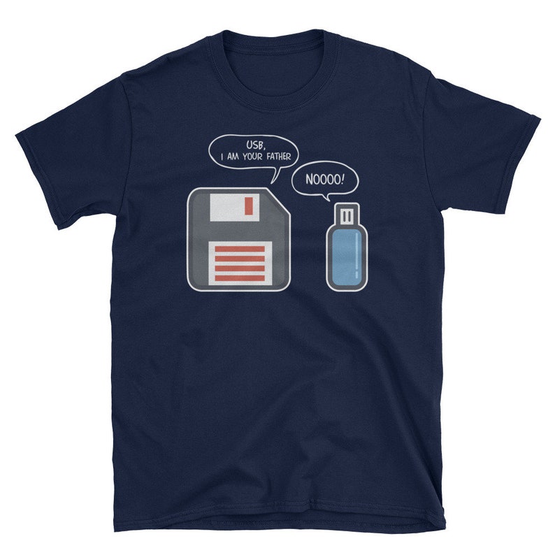 USB je suis votre père, drôle ordinateur papa cadeau, fête des pères jour geek chemise, T-shirts pour la fête des pères image 3