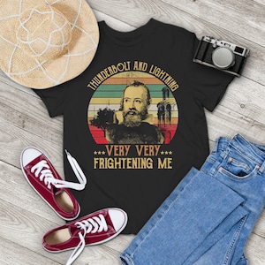 Galileo Science Astronomy Thunderbolt And Lightning Very Very Frightening Me T-Shirt, Galileo Shirt, Gift Tee For You And Family