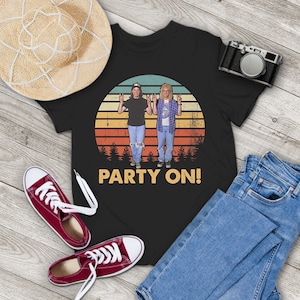 Feest op vintage T-shirt, Wayne&#39;s World-shirt, Wayne and Garth-shirt jaren 90