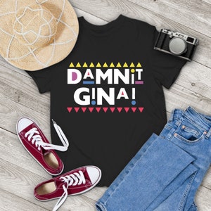 Damn Gina Vintage T-Shirt, Funny Old School Martin Humor 90s TV Show Vintage T-Shirt, Martin TV Show Shirt