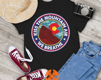 Kiss The Mountain Air We Breathe Red Rocks Amphitheatre Vintage T-Shirt, Widespread Panic Shirt, Funny Gift Tee For You And Your Family