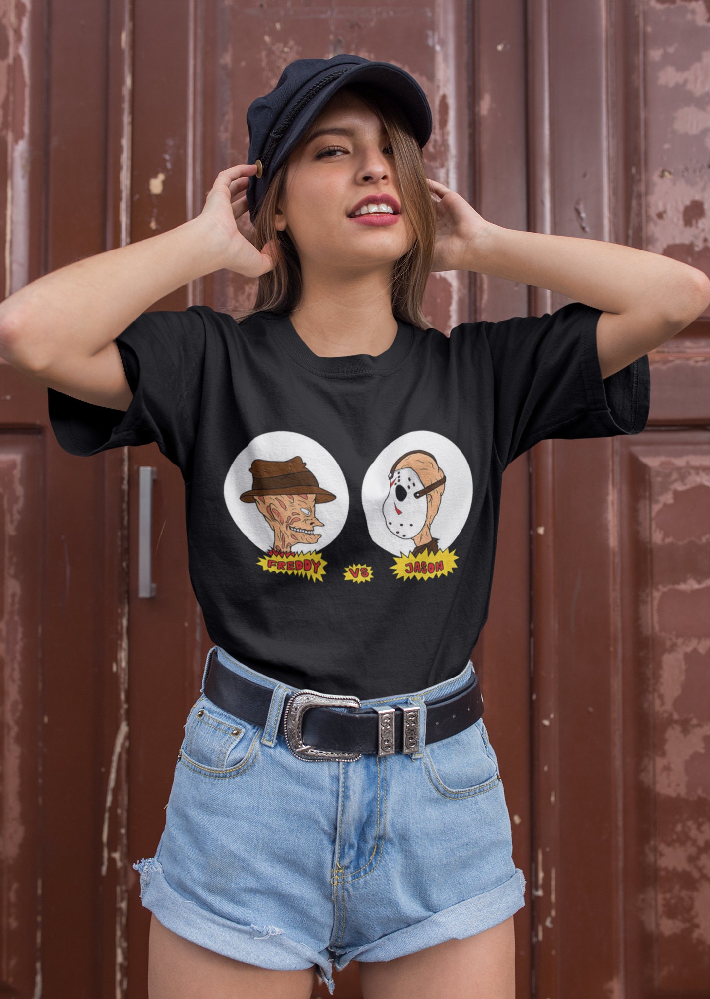 FRUIT OF THE LOOM Freddy vs Jason Tシャツ Amazon.com: Freddy vs. Jason Four Block Photos T-Shirt