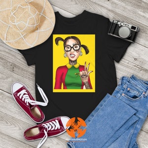 Camiseta vintage de La Chilindrina La Tóxica, camiseta de La Chilindrina, camiseta de La Tóxica, camiseta mexicana de lotería, camiseta de regalo para ti y tu familia