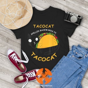 Taco Cat Vintage T-Shirt, Black Cat Shirt, Cat Lovers Shirt, Tacos Shirt, Tacos Lovers Shirt, Gift Tee For You And Your Family
