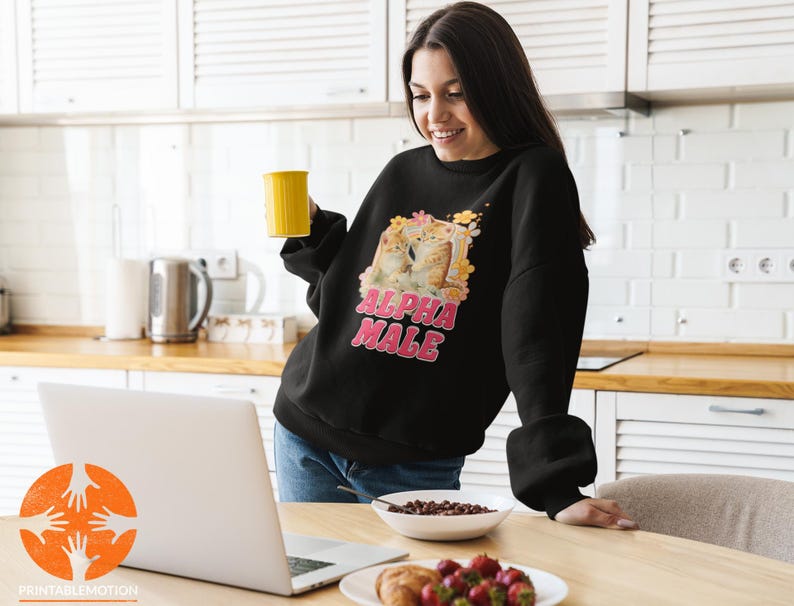 Alpha Male Cat Kitten Vintage Tshirt, Alpha Male Shirt, Bootleg Shirts