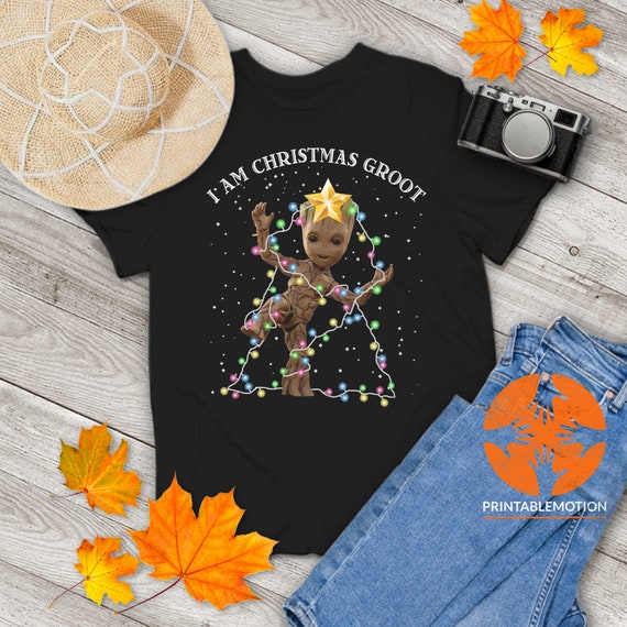 Baby Groot I Am Christmas Groot Vintage T shirt Christmas Shirt Baby Groot Shirt Etsy Canada