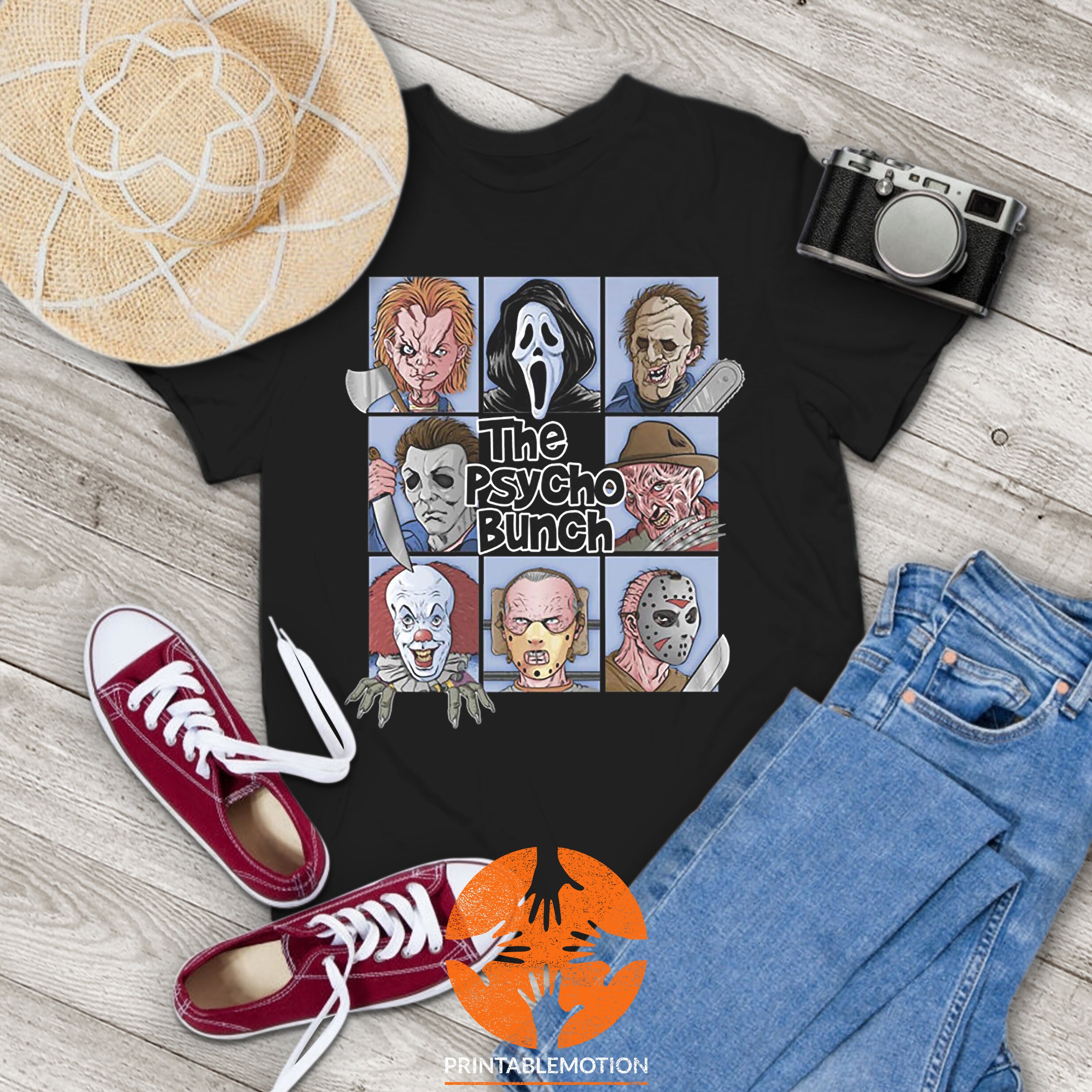 The Bloody Bunch Horror Movie Characters Vintage T-shirt - Etsy