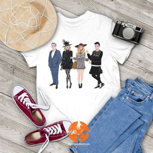 シッツ・クリークのアニメキャラクターのヴィンテージTシャツ、シッツ・クリークのシャツ、ザ・ローゼズのシャツ、あなたとご家族へのギフトTシャツ