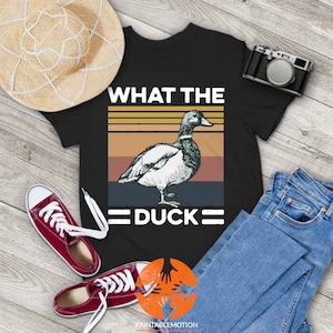 What The Duck Funny Duck Goose Vintage T-Shirt, Duck Shirt, Funny Duck Shirt, Duck Goose Shirt, Gift Tee For You And Your Friends