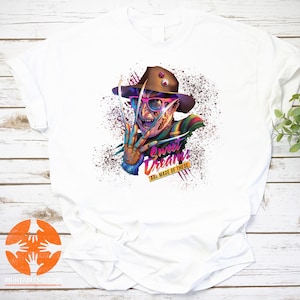 Camiseta unisex vintage con arte retro de Freddy Krueger: &quot;Dulces sueños están hechos de esto&quot;, camiseta de Freddy Krueger, camiseta de Springwood Assassin.