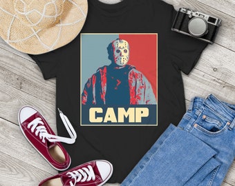 Camp Jason Voorhees Friday 13th Halloween Hope Vintage T-Shirt, Jason Voorhees Shirt, Serial Killer Shirt, Friday The 13th Shirt