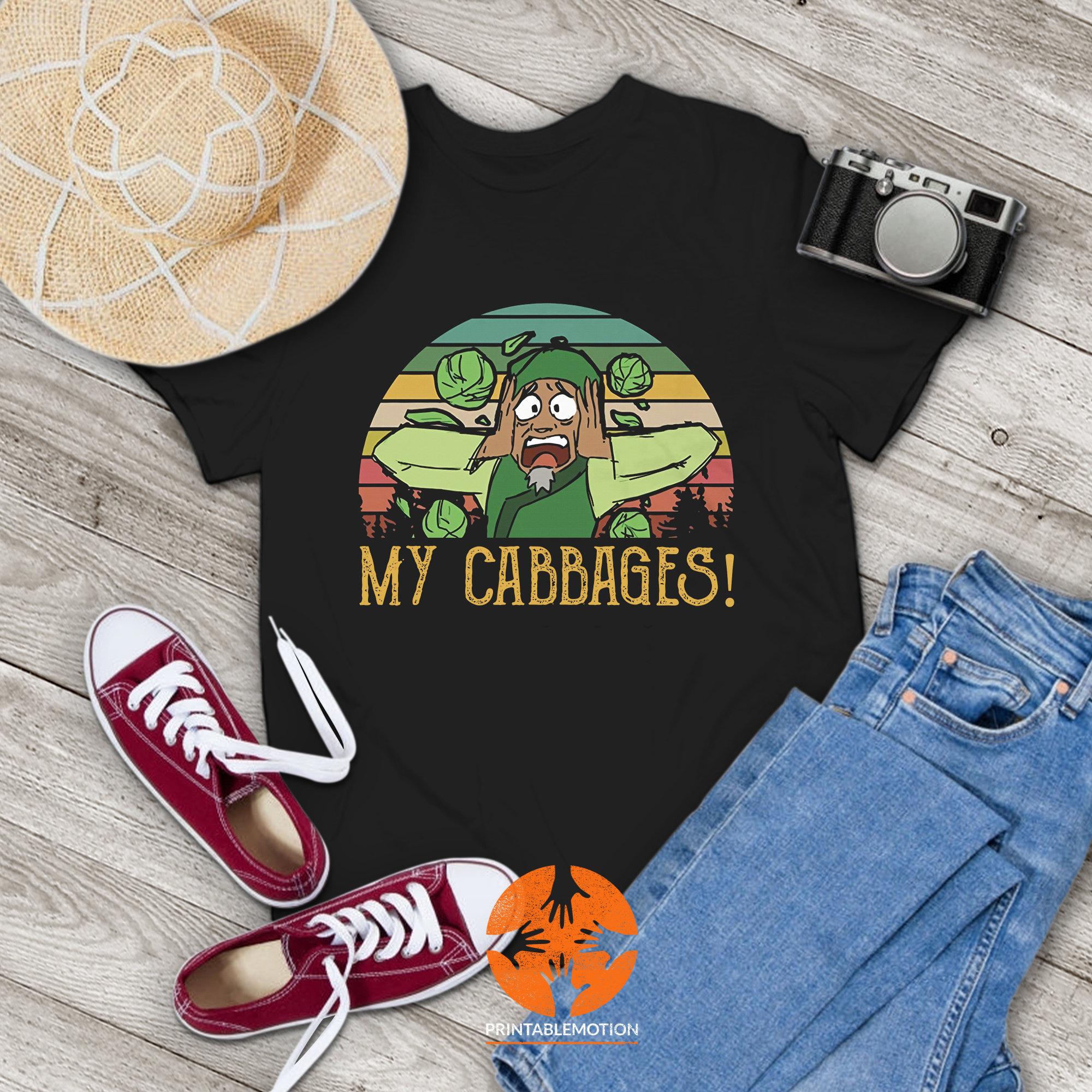 My Cabbages Cabbage Merchant Vintage T-Shirt, Cabbage Man Merchant Shirt, Gift Tee For You And Your Friends