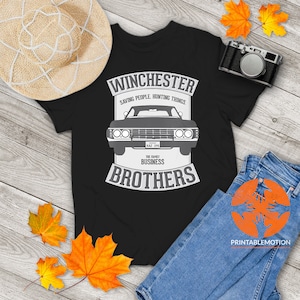 Supernatural Winchester Brothers Impala Badge T-Shirt, Supernatural Shirt, Supernatural Brothers Shirt, Gift Tee For You And Your Friends