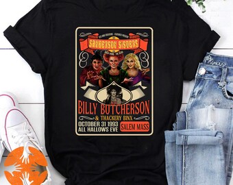 Sanderson Sisters Hocus Pocus Three Witches Vintage T-Shirt, Hocus Pocus Shirt, Halloween Witches Shirt, Halloween Shirt