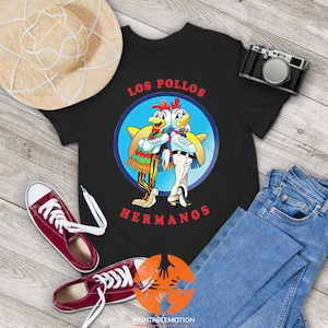 Los Pollos Hermanos Funny Vintage T-Shirt, Mexican Shirt, Chicken Shirt, Rooster Shirt, Chicken Brothers, Gift Tee For You And Your Friends
