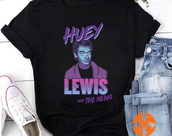 HUEY LEWIS and the NEWS T-shirt - S to 6XL - Tour Back to the