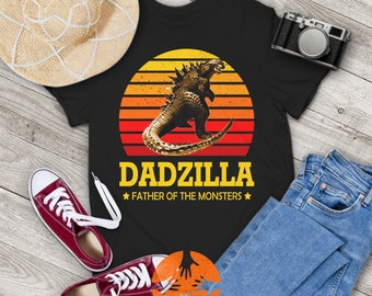 Dadzilla Father Of The Monsters Vintage T-Shirt, Father's Day Shirt, Godzilla Shirt, Daddy Shirt, Gift Tee For You And Your Family