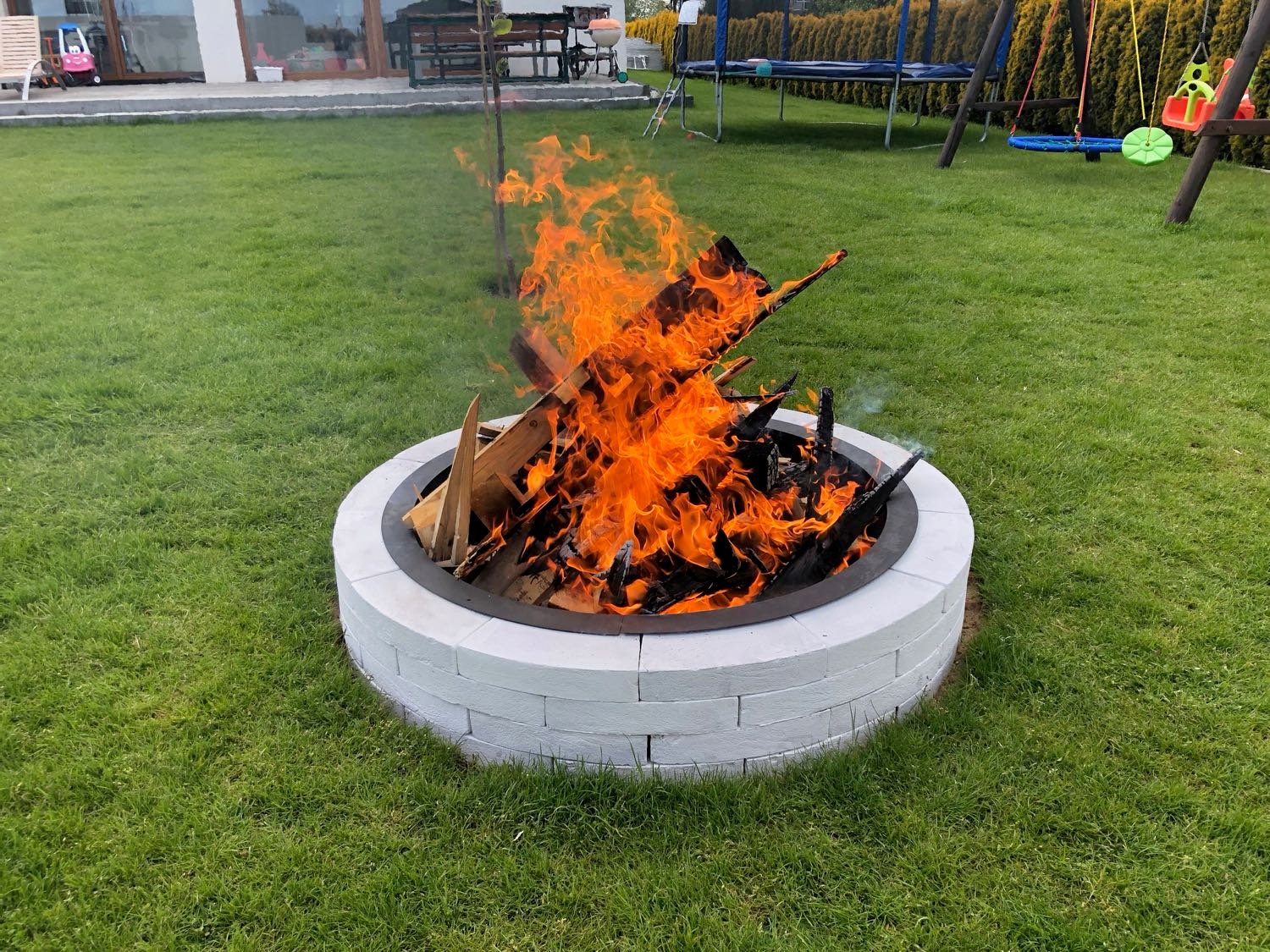 Fire Pit Cast Iron Fire Pit Ring for Garden 95cm Large Etsy