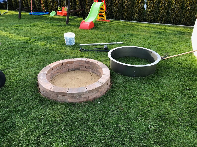 Feuerstelle Außenfeuergrube über oder im Boden 106cm | Etsy