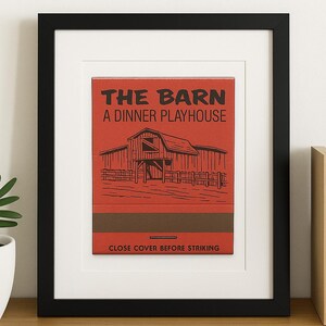Red Barn - Fine Art Matchbook Print