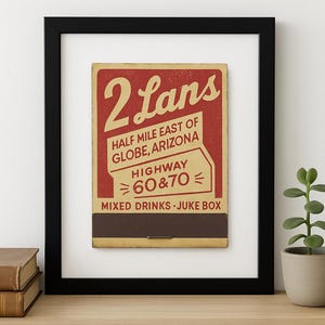 2 Lans Bar - Fine Art Matchbook Print