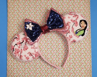Mulan inpsired mickey ears/ Lunar New Year inspired mickey ears