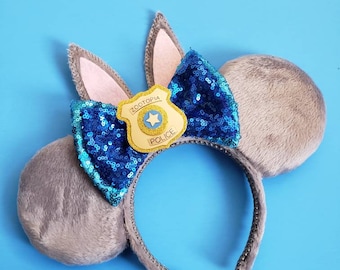 Judy Hopps inspired mickey ears/Zootopia inspired mickey ears