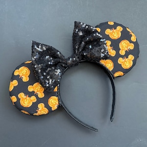 Pumpkin inspired mickey ears/halloween inspired mickey ears