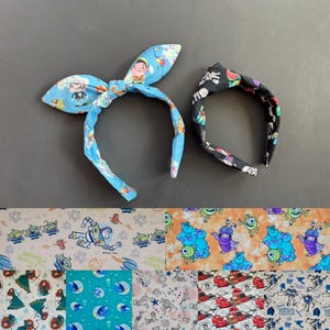 Pixar inspired tie knot headband/knotted headband/turban headband /headbands