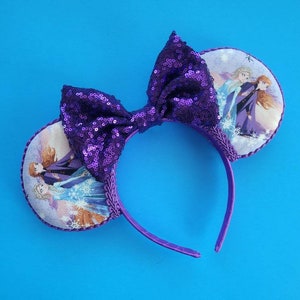 Frozen inspired mickey ears