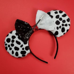 Cruella de Vil inspired mickey ears